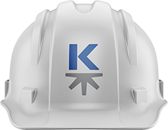 Kinetic Industries hard hat graphic
