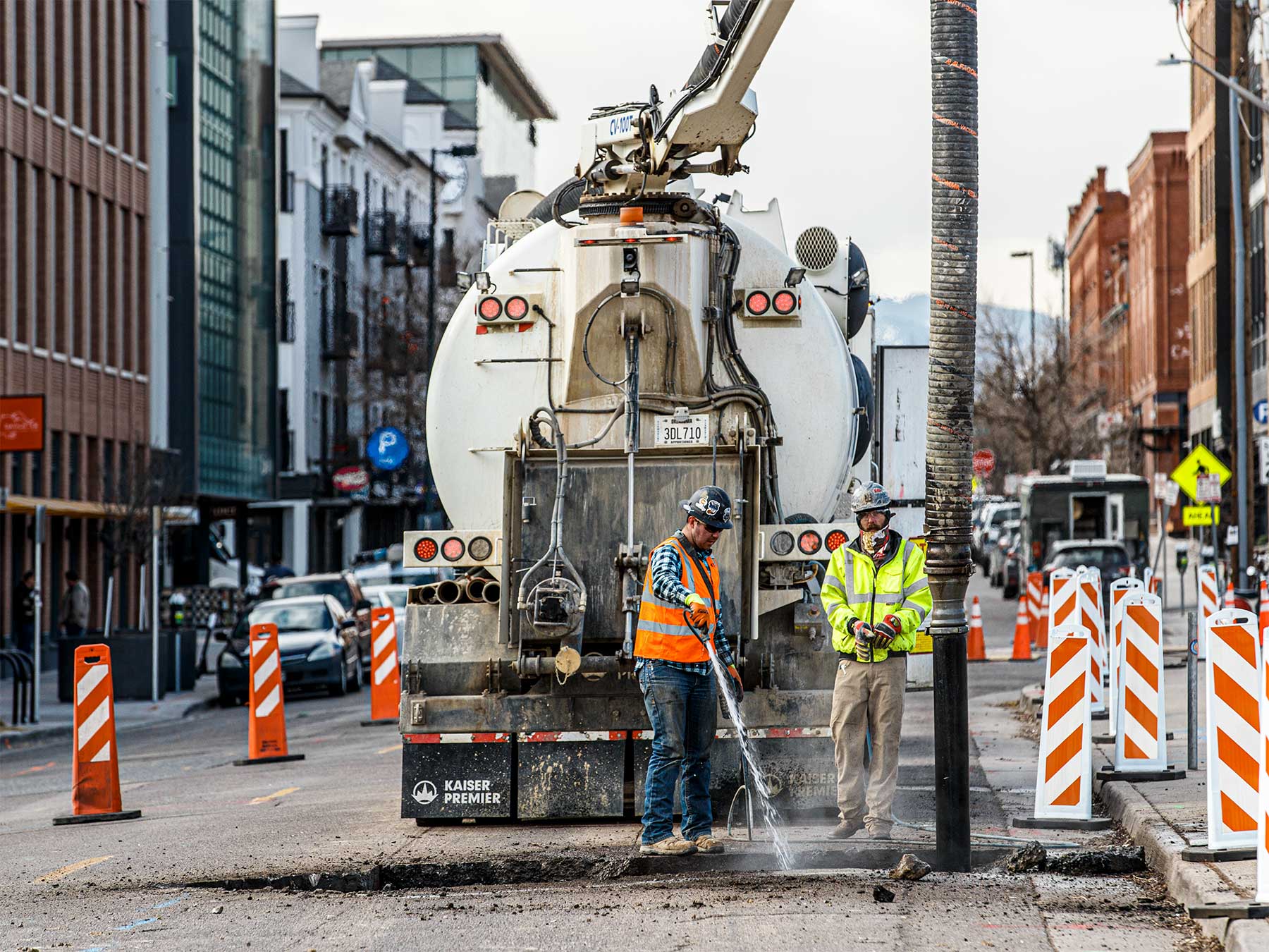 Kinetic industry hydrovac truck