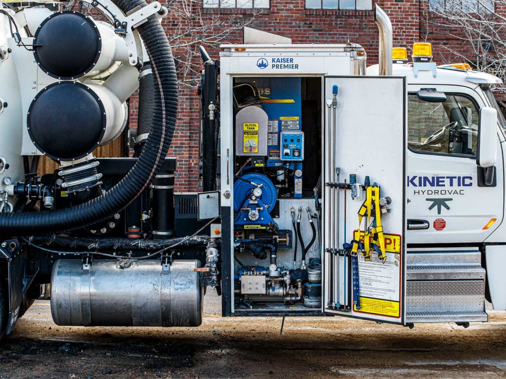 Kinetic industry hydrovac truck